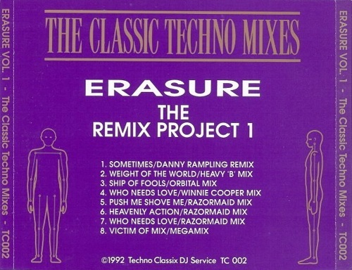 Erasure The Remix Project The Techno Mixes: BACKUP CD